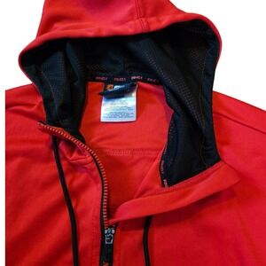 AND1 Mens Red Full Zip Performance Hoodie Jacket Size Medium ANM231JK01